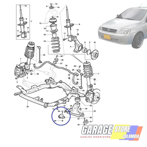 Buje Tijera (puño) Para Chevrolet Corsa Evolution (2 Unid)