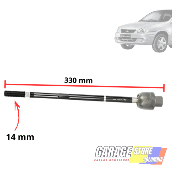 Brazo Axial ( Hembra ) Chevrolet Corsa 1.4-1.6  Meriva  Monza (juego x2) 12x14x330