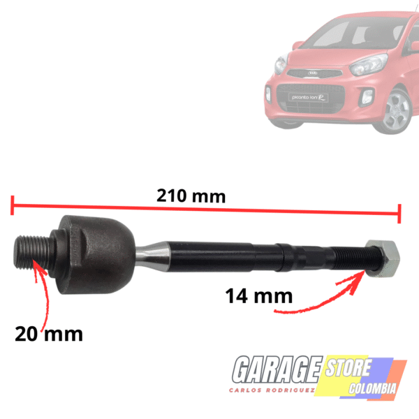 Brazo Axial Dir. Para Hyundai-kia Picanto (juego x2) 20x14x210