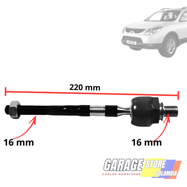 brazo axial hyundai veracruz (corto)(juego x2) 116x16x220