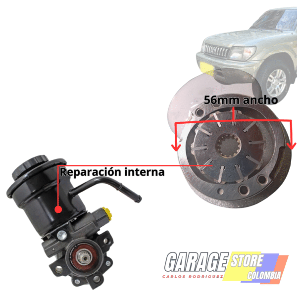 Rotor de bomba de dirección prado sumo-hi rider