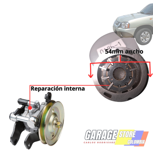 Rotor de bomba de dirección td27-626-kia-xtrail