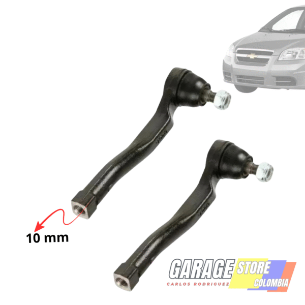 Kit X2 Terminal Direccion Chevrolet Aveo 1.6 2008 Al 2017