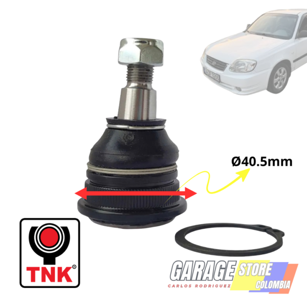 RÓTULA INFERIOR DERECHA/IZQUIERDA HYUNDAI ACCENT II VERNA/GYRO/ADMIRE., KIA EKO TAXI (PICANTO)