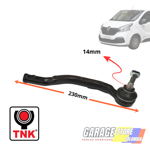 TERMINALES DERECHO RENAULT TRAFIC – II,TRAFIC – III, NISSAN PRIMASTAR – X83,ESPACE – IV,LAGUNA – V, DUSTER II