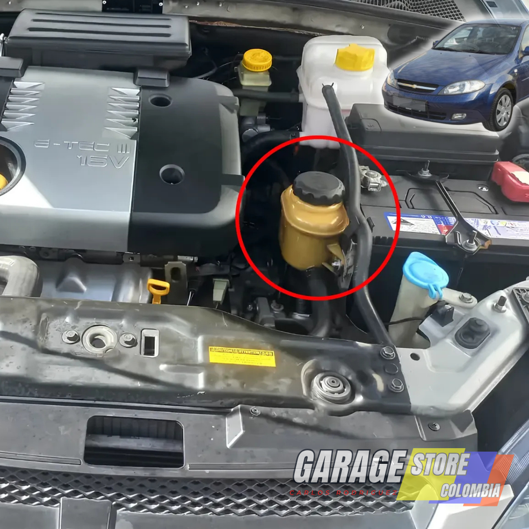 Recipiente de Dirección Hidráulica del Motor con Tapa Para Chevrolet Optra 2004-2010, Suzuki Forenza 2004-2008, 2.0L - Imagen 3