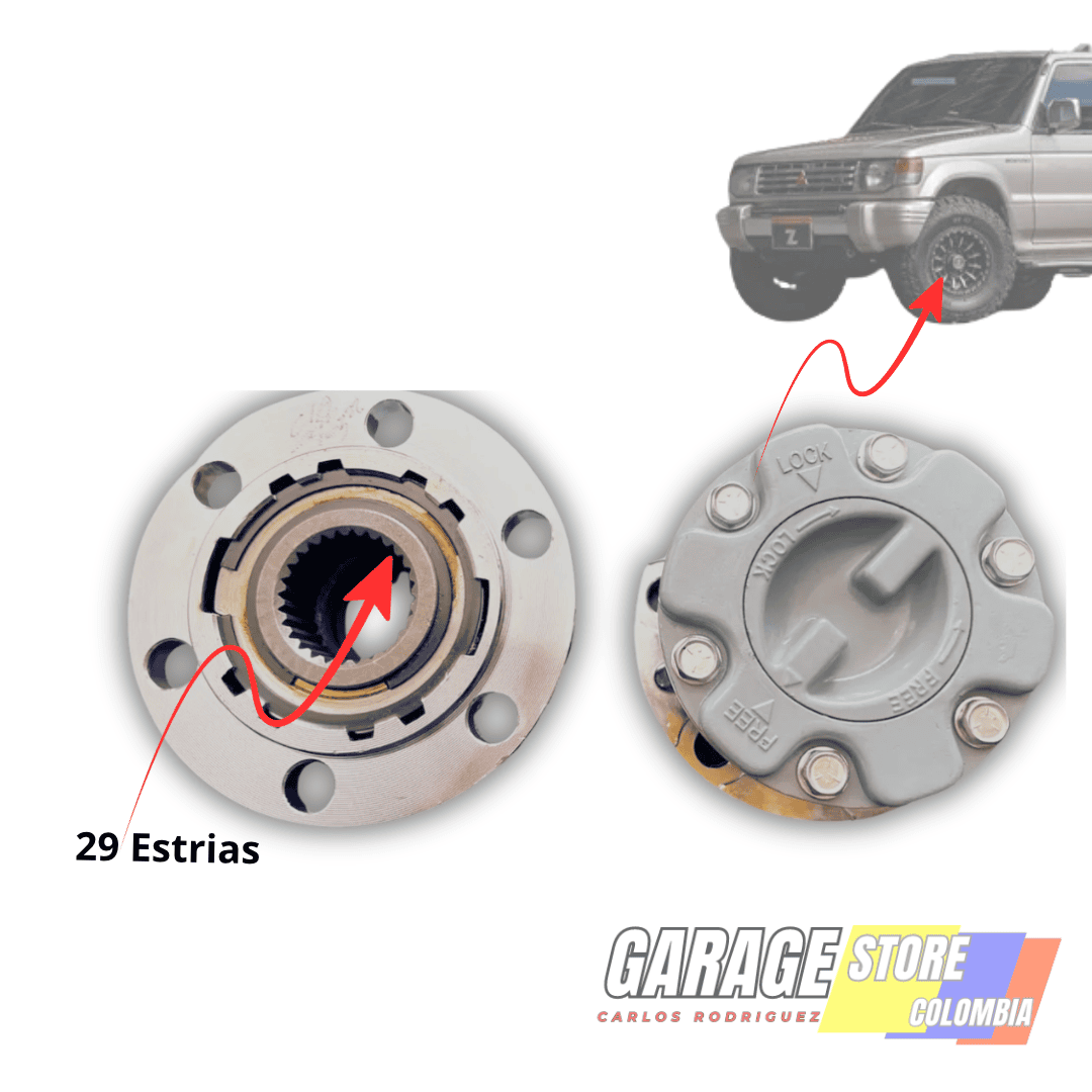 Rueda libre 4WD para Mitsubishi Pajero/ L200/ L300 - 28 dientes - Imagen 2